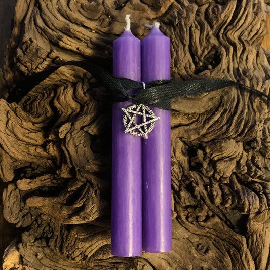 Mini Chime Candle Set - Purple