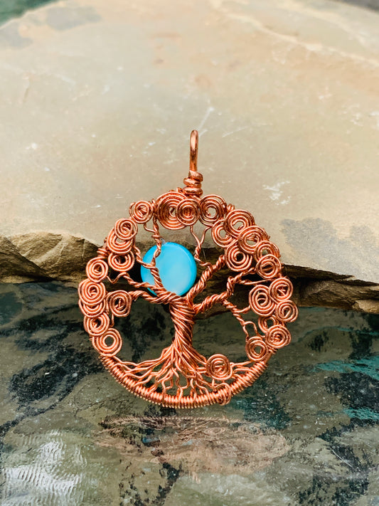 Spiral Tree of Life in Copper